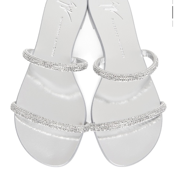 Sold —Silver Giuseppe Zanotti sandals - Picture 4 of 7